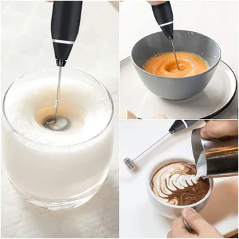 Spumant de lapte Portabil Electric Spumă Filtru pentru Cafea Latte Mini Blender și Foamer cu Oțel Inoxidabil Amestecati Instrument de Bucătărie J8