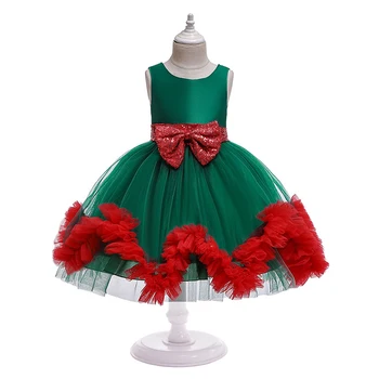 Craciun Fericit Fete Dress Arc Dublu Decor Elegant Fată Rochii De Printesa Pentru Fantasy Festival Petrecerea De Ziua Copii Rochii