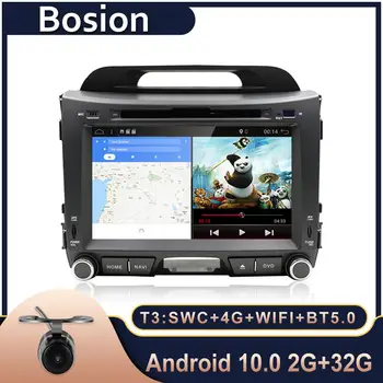 Bosion Quad core android 10.0 dvd auto pentru KIA sportage 2011 2012 2013 pc-uri auto șeful unității de navigare gps 2 din masina stereo