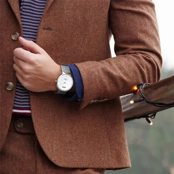 DOM Mens Ceasuri de Top de Brand de Lux Cuarț ceas Casual cuarț ceas din Oțel Inoxidabil Plasă de curea ultra subțire ceas Albastru de sex masculin Relog