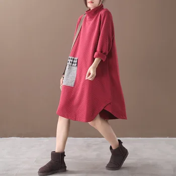 Max LuLu 2020 Noi De Iarna Coreean Îmbrăcăminte De Lux Doamnelor Cald Rochii Femei Casual Carouri Rochie Vintage Guler Imprimate Vestidos