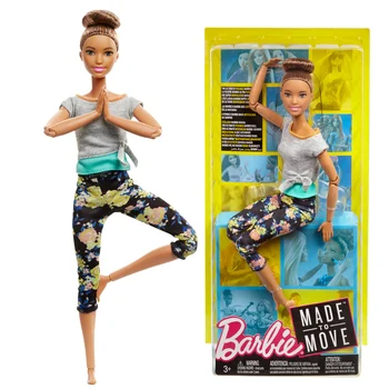 Jocuri Barbie originale 6 Stil Gimnastica Yoga Papusa DHL81 Skateboard Mișcare Barbie Papusa de Fata Ziua de Crăciun Jucării Cadou FTG80