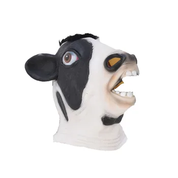 Halloween Vaca Mască De Latex Noutate Costume Petrecere, Rochie Fancy Măști De Animale