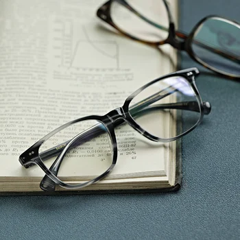 Retro acetat de rama de ochelari bărbați Clasic vintage square optice, ochelari de Miopie miopie femeie baza de prescriptie medicala Ochelari de calculator