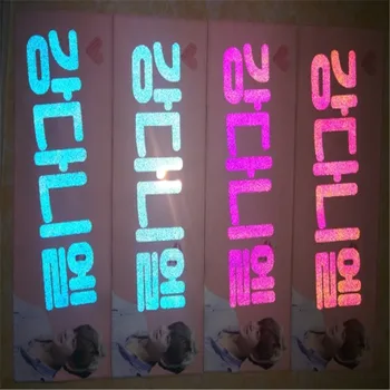Coreeană superstar Accesorii aplauze banner personalizat dublă față-verso piele de căprioară sclipici kpop sloganul prosop Mingi jhope MOQ 20buc