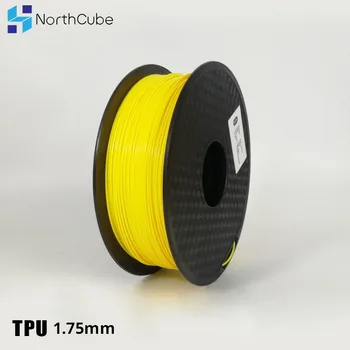 Imprimare 3D cu Filament TPU Flexibil cu Incandescență TPU Flex Plastic pentru Imprimantă 3D 1,75 mm 0,8 KG Materiale de Imprimare 3D Galben