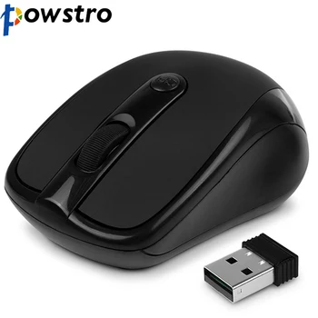 POWSTRO K Optice Profesionale Mouse-ul fără Fir Soareci Mouse USB 2.4 GHz Cu Mini Dongle USB Pentru PC, Laptop Win7/8/10/XP/Vista