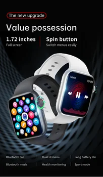 Ceas inteligent 2021 NOI T800 Smartwatch Femei Bărbați Bluetooth Apel 1.72