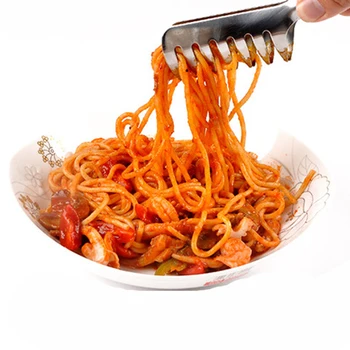 Spaghete Tong Alimentare Cleme Alimente Clește din Oțel Inoxidabil 304 Paste Clește Funcționale Noi, de Înaltă Calitate 26cm