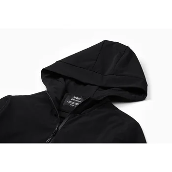 Enjeolon Brand Hanorac cu Guler Jacheta Trench Coat Oameni de Calitate de Îmbrăcăminte de sex Masculin Lung Negru Trenci ofițeresc Sacou Canadiană JK0525