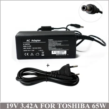 19V3.42A65W Laptop AC Adaptor Încărcător de Alimentare Pentru Caderno Toshiba Satellite C655-S5231 L675D-S7052 U505-S2950 PA3917U-1ACA