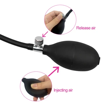 Gonflabile Anal Plug Rolling Bilă De Oțel De Dimensiuni Butt Plug Erotic Sex Anal Anus Jucarii Pentru Masturbator Fundul Stimulator