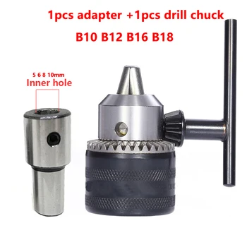 1set B10 B12 B16 ușoare drill chuck +interior gaura 5MM 6MM 7MM 8mm 9 10 11 12 14mm arbor adaptor arbore motor biela