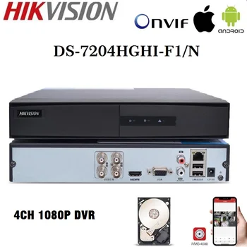 Hikvision Versiunea în limba engleză DS-7204/08/16HGHI-F1/N 1080P 4/8/16CH CCTV XVR pentru Analog/HDTVI/AHD/Camera IP de Securitate 1SATA