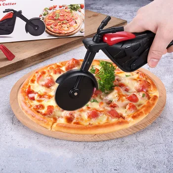 Creative din Oțel Inoxidabil Motocicleta Pizza Cuțit Tăietor de Tort Instrumente Unice Pizza Roți pentru Plăcinte Pizza Vafe Accesoriu de Bucătărie