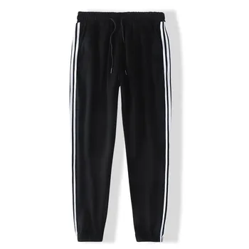 2020 nou culoare solidă pantaloni sport barbati negru gri bumbac pantaloni sport plus dimensiune bărbați pantaloni plus dimensiune dungi pantaloni de jogging