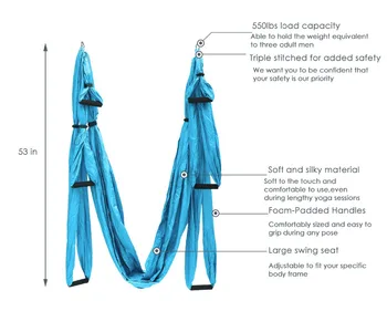 Aerial Yoga Leagăn Sling Puternic Anti-Gravitație Yoga Hamac Kit Inversiune Instrument cu Extinderea Curele de Expansiune șurub