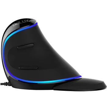 Noi Delux M618 Plus 3D Wireless Gaming Verticale Mouse-ul Reincarcabila RGB Profesionale Ergonomie Soareci de Calculator Mouse-ul pentru Desktop