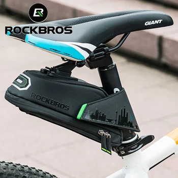 ROCKBROS Impermeabil Sac Biciclete Șa Sac Reflectorizante Sac de Biciclete la Șocuri Ciclism Spate Seatpost Sac de Biciclete MTB Accesorii