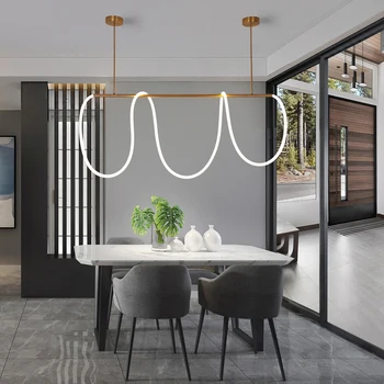 DIY de 360 de Grade, LED Luminos Lumini Pandantiv Living Modern Restaurant Lămpi cu LED-uri tub de Interior Decorative Agățat lampă de Iluminat