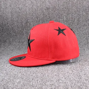 HLEISXI de Moda de Top pentru Copii Sepci de Baseball de Vara Star Băieți Cap De Fata 3-8 Ani Casual Pălării Reglabil Poliester Snapback