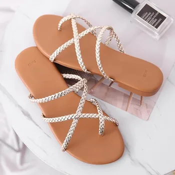 SAGACE 2020 Brand de Vara Femei Papuci de casă Îngustă Țese Aduce Sexy Slide-uri de Femei Peep Toe Sandale Papuci de casă Încălțăminte de Vacanta Flip Flops