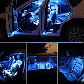 17pcs LED lampa plăcuței de înmatriculare pentru 2011-2018 pentru Volkswagen Sharan 7N bec LED lumina de interior kit complet pachet