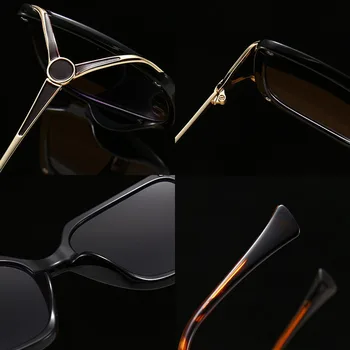 SHAUNA Anti Blue Light Supradimensionat Rame Optice Moda Gradient Pătrat ochelari de Soare UV400