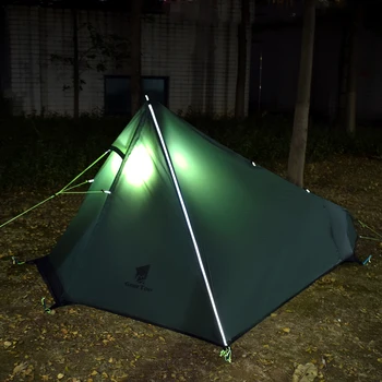 GeerTop Ultralight Camping Cort de O Persoană Sezonul 3 rezistent la apa 950g Backpacking Corturi Fără bețe de Trekking pentru Exterior Excursie Turistică