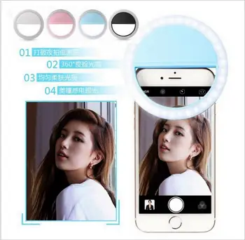Selfie Inel Oglindă Machiaj Caz Pentru Huawei P10 Lite Plus Y3 Y5 2017 Y7 Ascend XT LED Flash de Lumină de PÂNĂ Telefonul Mobil Android Acoperi