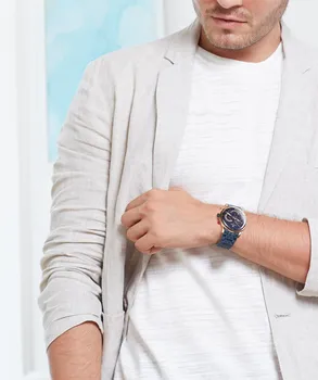 RECOMPENSA Cuarț Ceasuri Barbati de Brand de Moda de Lux Ceas Analog Bărbați Albastru din Oțel Inoxidabil Curea Ceas Relogio Masculino rezistent la apa