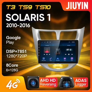 JIUYIN Tip C Radio Auto Multimedia Player Video de Navigare GPS Pentru Hyundai Solaris 1 2010 - 2016 Android Nu 2din 2 din dvd