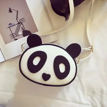 Transport gratuit 2020 Moda de vara Noi Genți de mână de Înaltă calitate din piele PU pentru Femei geanta de imprimare de Desene animate Panda dulce doamnelor geantă de Umăr