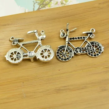 Bicicleta/cu bicicleta/motor van/ciclu motor forma DIY farmecul de aliaj pandantiv antic argint șirag de mărgele de epocă, bijuterii accesorii concluziile