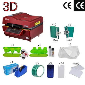 ST-3042 3D Sublimare Termică Apăsați Printer 3D de Căldură Vacuum, Mașină de Presă pentru Cazuri Cani Farfurii Pahare