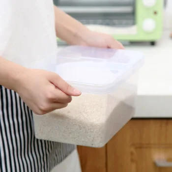 KitchenAce 1 buc de Plastic Sigilate Umiditate-dovada de Mare Capacitate de Orez Făină de Cereale Recipient de Bucătărie, Congelator de Depozitare a Alimentelor și de a Organiza Cutie
