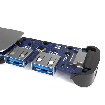 Tip C Docking Station Telefon Mobil USB-C la 4K HDMI, VGA, RJ45 PD TF Hub USB pentru Macbook Pro HP DELL Suprafață Lenovo Samsung