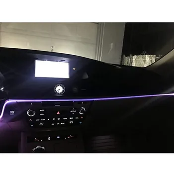 Masina Atmosferă Luminile EL Neon Sârmă Benzi luminoase RGB mai Multe Moduri de Sunet App de Control Auto Decorative de Interior Ambientala cu Neon Lampa