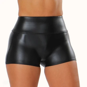 Noul Talie Inalta Sexy PU pantaloni Scurți Casual Respirabil și Sudoare de absorbție pantaloni Scurți pentru Femei de Moda Ține de Cald pantaloni Scurți pentru Femei Sexy si de Club
