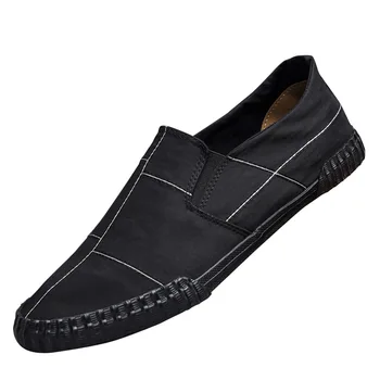 2020 Moda Bărbați Panza Adidași Pantofi de Primăvară pentru Bărbați Valul de Alunecare Pe Bărbați de Conducere Pantofi Loafer de Ventilație Bărbați Vulcaniza Pantofi