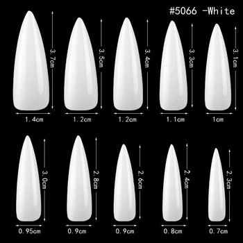 500pcs/oppWhite/Naturale/Cer Sfaturi de Unghii Lungi Stiletto Unghii False Complet Acoperi Flase Unghiile Artificiale Apăsați pe Unghii pentru Femei DIY