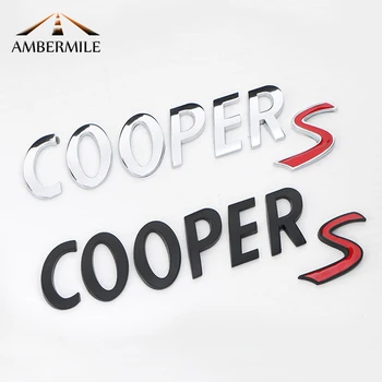 AMBERMILE 3D Metal Autocolante Auto Portbagajul din Spate Coada Emblema pentru Mini Cooper S R55 R56 R57 R58 R59 R60 R61 F54 F55 F56 F60 Accesorii