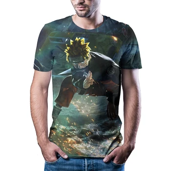 De vară 2020 3D bărbați Naruto moderne de moda cu maneci scurte T-shirt imprimat tricou casual