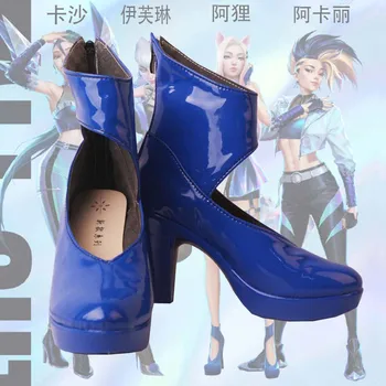 LOL K/DA KDA Ahri Tocuri inalte Cosplay Pantofi Pentru Femei Fierbinte Joc KDA TOATE Ahri Akali Kaisa Evelynn pantofi cosplay cizme