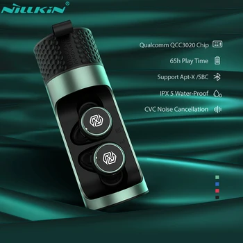 NILLKIN Adevărat Pavilioane Wireless Bluetooth 5.0 Wireless Căști cu Microfon Mini CVC de Reducere a Zgomotului rezistent la apa IPX5 Sport Cască