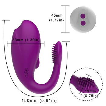 10 Viteze Wireless de Control de la Distanță Dual Vibratoare pentru Femei Clitoris Vagin Stimulator Adult Jucărie Sexuală pentru Femei de sex Feminin Masturbator