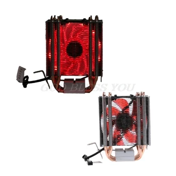 1 BUC pasta Termică + 4 Heatpipe 130W Roșu CPU Cooler cu 3 Pini Ventilator Radiator Pentru informații despre lga2011 AMD AM2 754 Picătură de Transport maritim