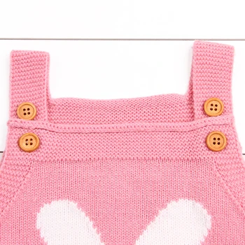 Drăguț Bunny Pentru Copii Baby Girl Boy Knit Romper